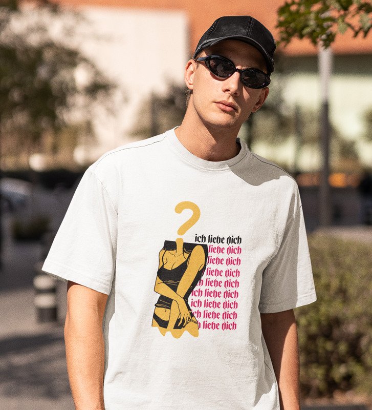 Fantasy Girl: Printed (white) T-Shirt For Singles