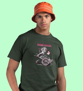 Sending Love: Printed (Green) T-Shirt For Singles