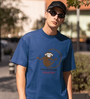 What Do We Do: Amazingly Printed (Blue) T-Shirt For Singles