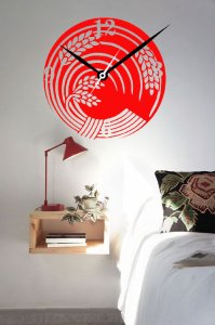 1 Full Wheat Circle Based Clock - Suitable For The Decoration Of A House - Foremost Gifting Material for Your Friends, Relatives and Close Ones