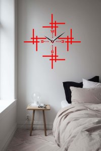 Criss-Cross Lines based Clock - Suitable For The Decoration Of A House - Foremost Gifting Material for Your Friends, Relatives and Close Ones