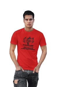 Fitness Health, Round Neck Gym Tshirt (Red Tshirt) - Foremost Gifting Material for Your Friends and Close Ones