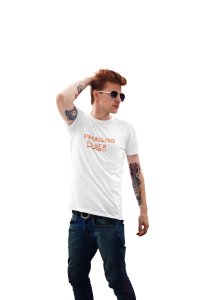 Installing Power 100%, Round Neck Gym Tshirt (White Tshirt) - Clothes for Gym Lovers - Foremost Gifting Material for Your Friends and Close Ones