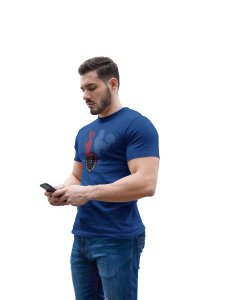 Fitness Club, Good Health On, Round Neck Gym Tshirt (Blue Tshirt) - Clothes for Gym Lovers - Suitable for Gym Going Person - Foremost Gifting Material for Your Friends and Close Ones