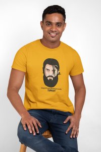 Majlumo ki Awaj banenge - Yellow - The Ertugrul Ghazi - 100% cotton t-shirt for Men with soft feel and a stylish cut