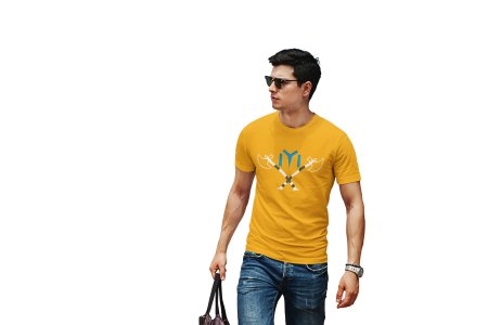 Axes - Yellow - The Ertugrul Ghazi - 100% cotton t-shirt for Men with soft feel and a stylish cut