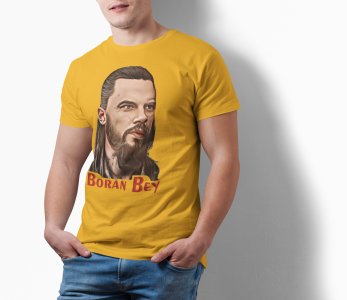 Boran bey - Yellow - The Ertugrul Ghazi - 100% cotton t-shirt for Men with soft feel and a stylish cut
