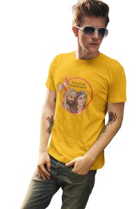 Us Eid ki talash hai - Yellow - The Ertugrul Ghazi - 100% cotton t-shirt for Men with soft feel and a stylish cut