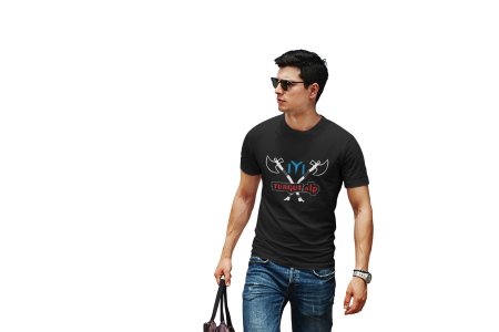 Turgupt Alp - Black - The Ertugrul Ghazi - 100% cotton t-shirt for Men with soft feel and a stylish cut