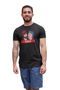 Erhal - Black - The Ertugrul Ghazi - 100% cotton t-shirt for Men with soft feel and a stylish cut