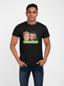 Turgut Aslehan - Black - The Ertugrul Ghazi - 100% cotton t-shirt for Men with soft feel and a stylish cut