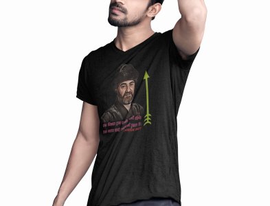 Artuk Bey - Black - The Ertugrul Ghazi - 100% cotton t-shirt for Men with soft feel and a stylish cut