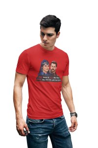 Ishq Imaan ki tarha hai - Red - The Ertugrul Ghazi - 100% cotton t-shirt for Men with soft feel and a stylish cut