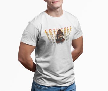 Ertugrul text - White - The Ertugrul Ghazi - 100% cotton t-shirt for Men with soft feel and a stylish cut