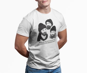 Dosto ka Sath - White - The Ertugrul Ghazi - 100% cotton t-shirt for Men with soft feel and a stylish cut