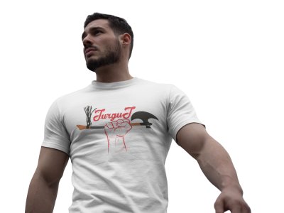 Turgut Power - White - The Ertugrul Ghazi - 100% cotton t-shirt for Men with soft feel and a stylish cut