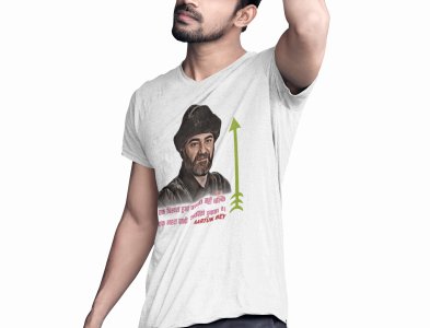 Artuk Bey - White - The Ertugrul Ghazi - 100% cotton t-shirt for Men with soft feel and a stylish cut