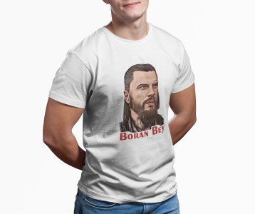 Boran bey - White - The Ertugrul Ghazi - 100% cotton t-shirt for Men with soft feel and a stylish cut