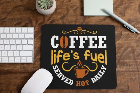 Coffee Life's Fuel- Black - designable keychains