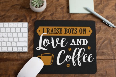 Love And Coffee- Black - designable keychains