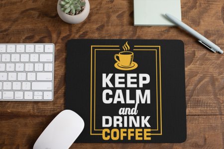 keep Calm And Drink Coffee- Black - designable keychains