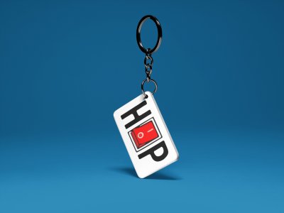 HiPOP -White -Designable Dialogues Keychain (Combo Set Of 2)