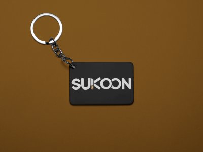 Sukoon -Black -Designable Dialogues Keychain (Combo Set Of 2)
