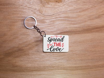 Spread The Love-White -Valentine's Special Keychains(Pack Of 2)
