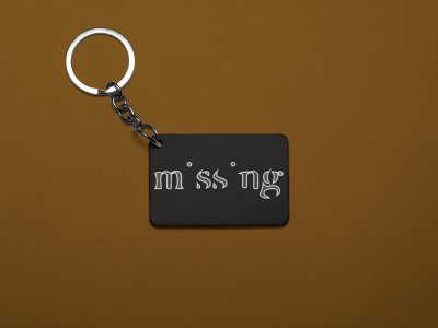 Missing -Black- Designable Dialogues Keychain (Combo Set Of 2)