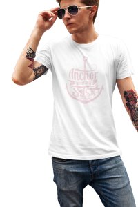 Anchor yourself - printed T-shirts - Men's stylish clothing - Cool tees for boys