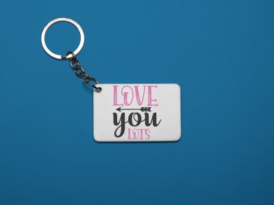 Love You Lots-White -Valentine's Special Keychains(Pack Of 2)