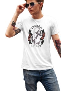 Keep anchor to Deep your soul - printed T-shirts - Men's stylish clothing - Cool tees for boys