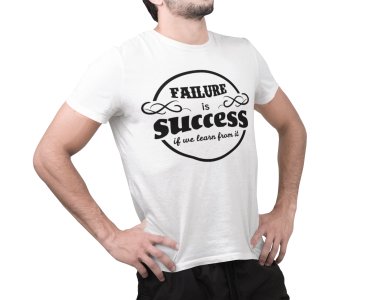 Failure is success - White - printed T-shirts - Men's stylish clothing - Cool tees for boys