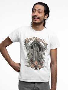 Night angel - White - printed T-shirts - Men's stylish clothing - Cool tees for boys