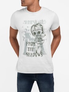From the shadows - White - printed T-shirts - Men's stylish clothing - Cool tees for boys