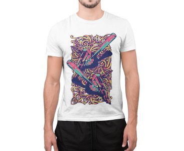 Graphic tees White - printed T-shirts - Men's stylish clothing - Cool tees for boys