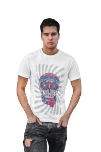 Scary tees printed White T-shirts - Men's stylish clothing - Cool tees for boys