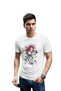 Printed white T-shirts - Men's stylish clothing - Cool tees for boys
