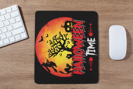 Halloween time, Semi circle -Halloween Theme Mousepad