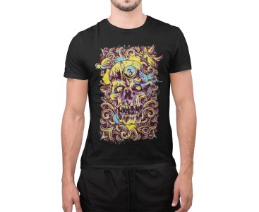 Illustration Graphic tees Black - printed T-shirts - Men's stylish clothing - Cool tees for boys