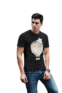 Dollar Art Illustration Graphic tees black- printed T-shirts - Men's stylish clothing - Cool tees for boys