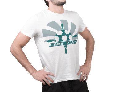 Game Play -White - Printed - Sports cool Men's T-shirt