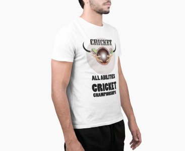 All Abilities Cricket Championship -White - Printed - Sports cool Men's T-shirt