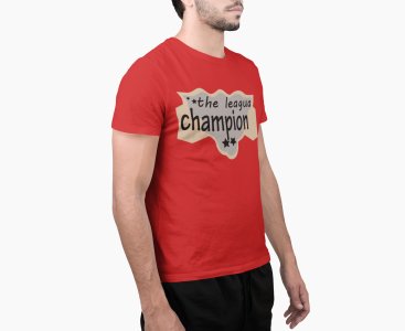 The League Champion - Red - Printed - Sports cool Men's T-shirt