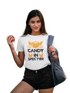 Candy in Spector, pumpkin - Printed Tees for Women's -designed for Halloween