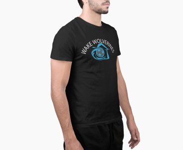 Wake Wolverines - Black - Printed - Sports cool Men's T-shirt