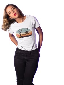 Happy halloween - Printed Tees for Women's -designed for Halloween