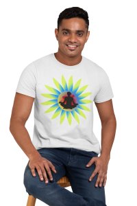 Yoga Meditation energy - White - Comfortable Yoga T-shirts for Yoga Printed Men's T-shirts White