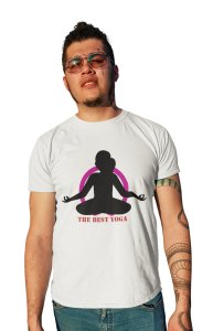 The best Yoga - White - Comfortable Yoga T-shirts for Yoga Printed Men's T-shirts (X-Large, White)