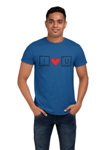 I Love U (Blue T) -Clothes for Mathematics Lover - Foremost Gifting Material for Your Friends, Teachers, and Close Ones
